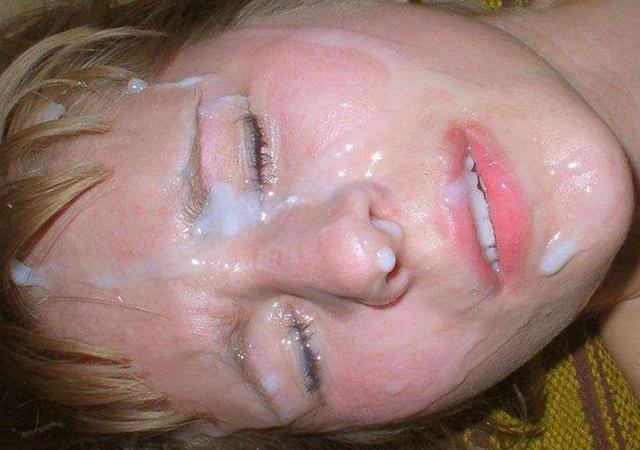 Подборка молодых чувих со спермой на лице и теле 12 фото
